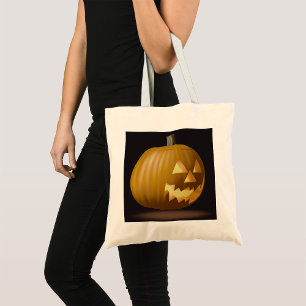 Halloween Pumpkin Lantern Tote Bag
