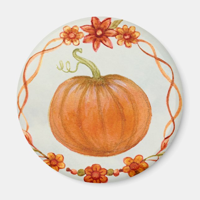 Halloween Pumpkin Magnet (Front)