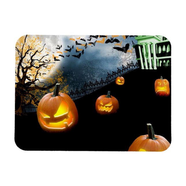 Halloween Pumpkin Magnet (Horizontal)