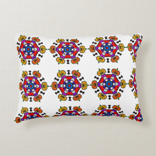 Halloween Pumpkin Mandala Decorative Cushion
