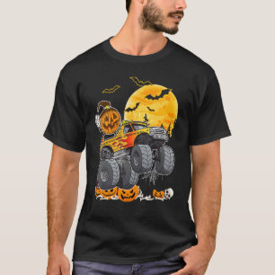 Halloween Pumpkin Monster Truck Halloween Costume T-Shirt