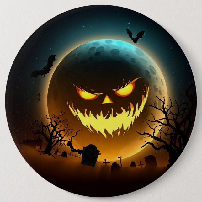 Halloween/pumpkin/moon/fall 6 Cm Round Badge (Front)