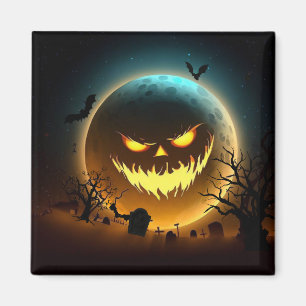 Halloween/pumpkin/moon/fall Magnet