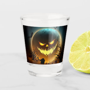 Halloween/pumpkin/moon/fall Shot Glass