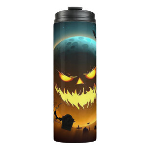 Halloween/pumpkin/moon/fall Thermal Tumbler