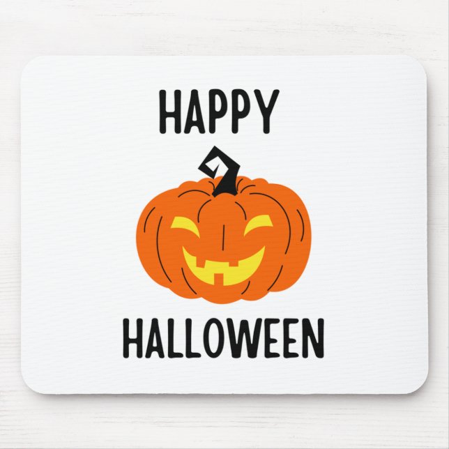 Halloween Pumpkin Mouse Pad (Front)