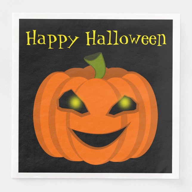 Halloween Pumpkin Napkin (Front)