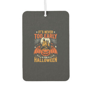 Halloween Pumpkin Never Too Early Castle Graphic_1 Car Air Freshener
