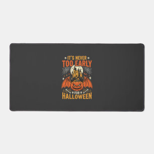 Halloween Pumpkin Never Too Early Castle Graphic_1 Desk Mat
