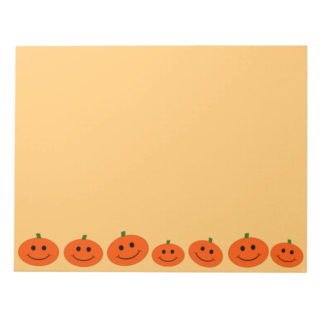 Halloween Pumpkin Notepad (Front)