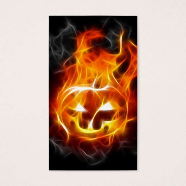 Halloween Pumpkin on Fire (Front)