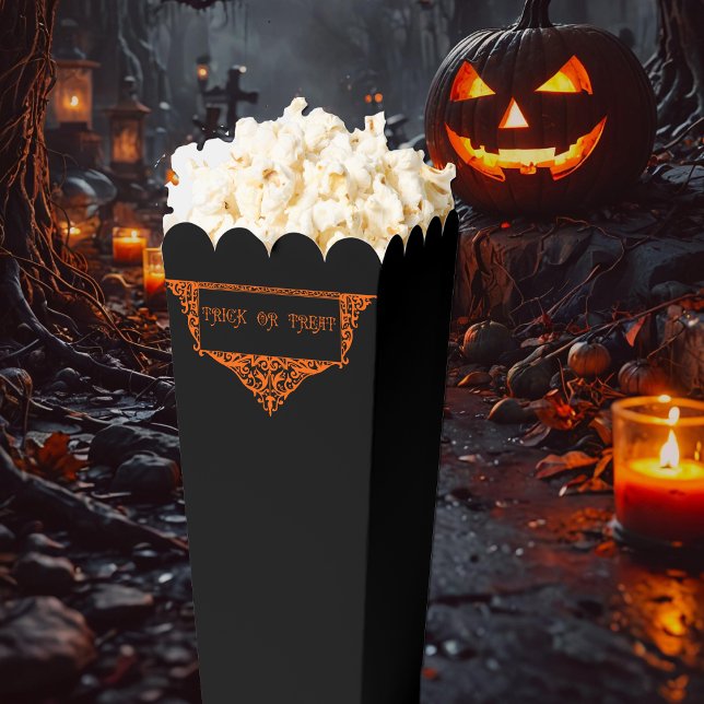Halloween Pumpkin Orange Trick or Treat Favour Box (Creator Uploaded)