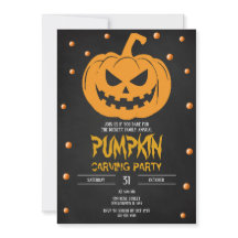 Halloween Pumpkin Party Invitation