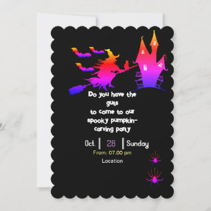 Halloween Pumpkin Party Invitation