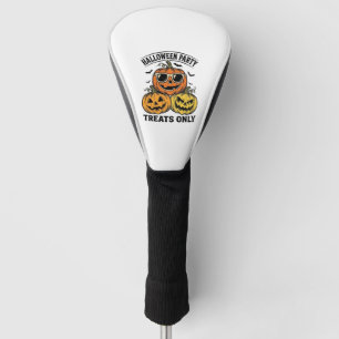 Halloween Pumpkin Party Vintage Jack O Lantern Shi Golf Head Cover