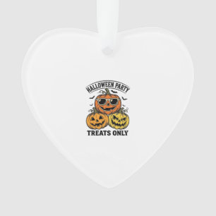 Halloween Pumpkin Party Vintage Jack O Lantern Shi Ornament