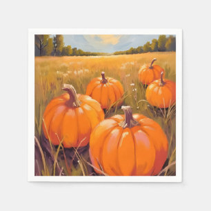Halloween Pumpkin Patch Fall Autumn Napkin