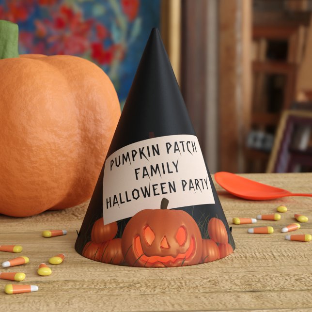 Halloween Pumpkin Patch Party Hat (🎃 Pumpkin Patch Party Hats! Just add your name)
