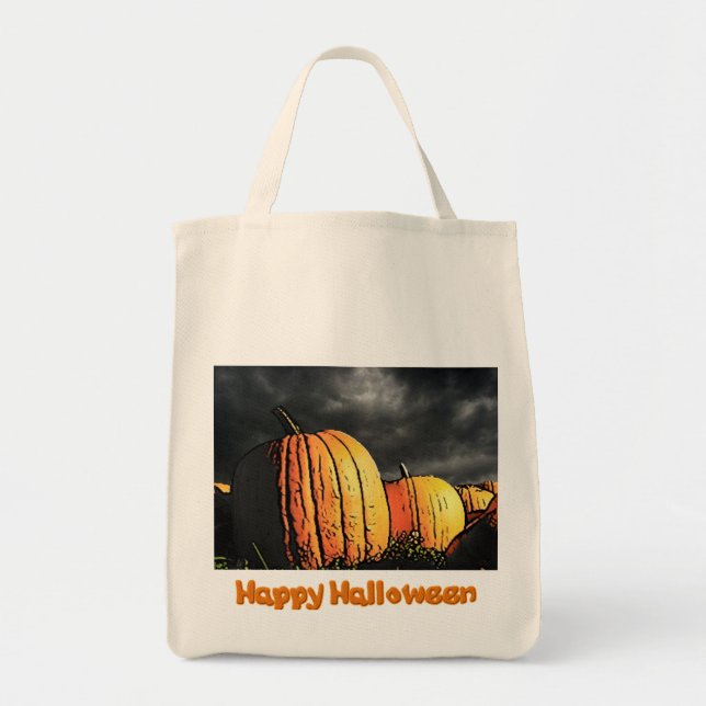 Halloween Pumpkin Patch Tote Bag (Front)