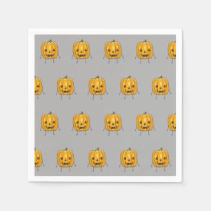 Halloween Pumpkin Pattern Paper Napkin
