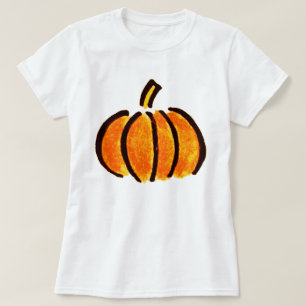 Halloween Pumpkin Pencil Drawing, Pumpkins T-Shirt