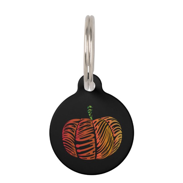 Halloween Pumpkin Pet Tag (Front)