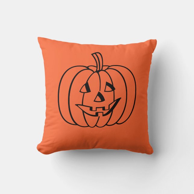 Halloween Pumpkin Pillow (Front)