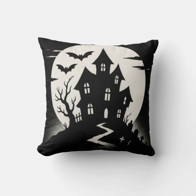 Halloween Pumpkin Pillow Cover 🎃 Fall Farmhouse  (Front)