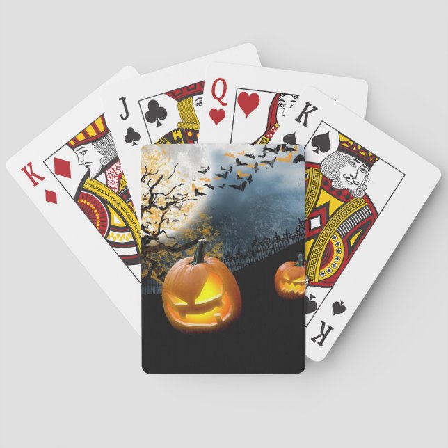 Halloween Pumpkin Playing Cards (Back)