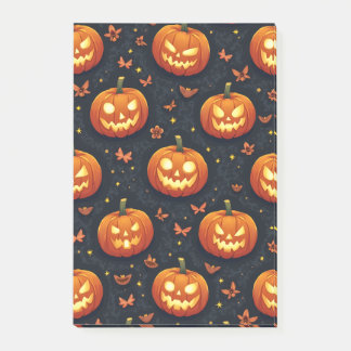 Halloween pumpkin post-it notes