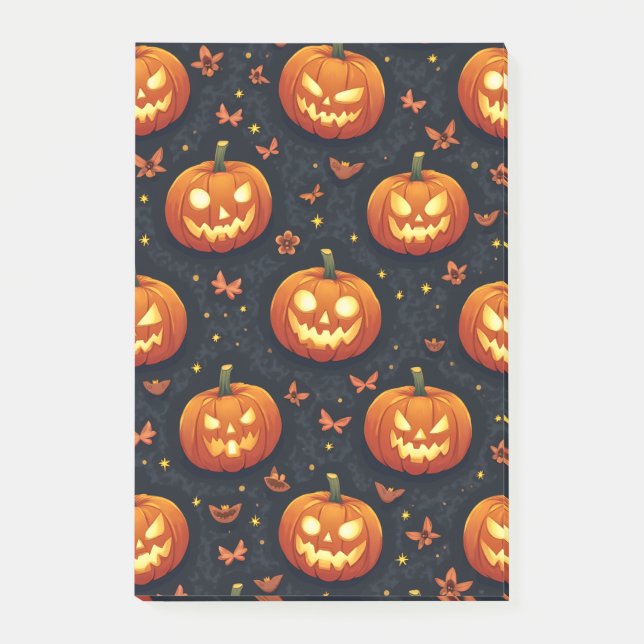 Halloween pumpkin post-it notes (Front)