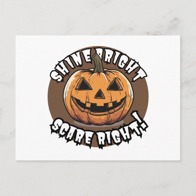 Halloween Pumpkin Postcard (Front)