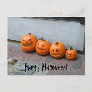 Halloween Pumpkin Postcard