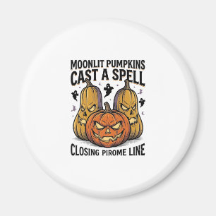 Halloween Pumpkin Quote Moonlit Jack O Lantern Eng Magnet
