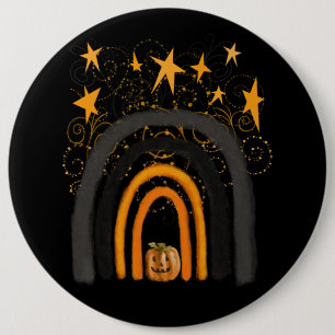 Halloween Pumpkin Rainbow 6 Cm Round Badge