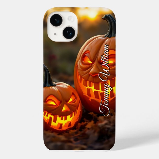 Halloween Pumpkin Retro-Style  Case-Mate iPhone Case (Back)