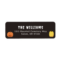 Halloween Pumpkin Return Address Label