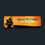 Halloween Pumpkin Return Address Return Address Label<br><div class="desc">Halloween Pumpkin Return Address Label. For further customisation,  please click the "Customise it" button and use our design tool to modify this template.</div>