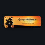 Halloween Pumpkin Return Address Return Address Label<br><div class="desc">Halloween Pumpkin Return Address Label. For further customisation,  please click the "Customise it" button and use our design tool to modify this template.</div>