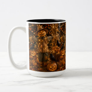 Halloween Pumpkin Scarecrow Coffee Mug