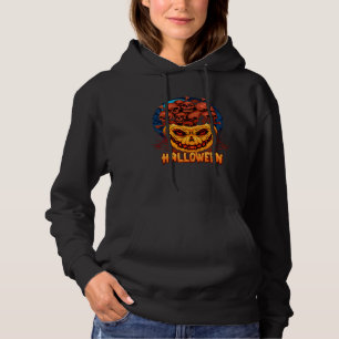 Halloween Pumpkin scary Dead Skulls bone Hoodie