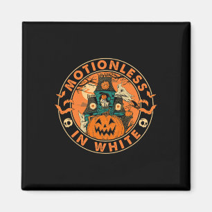 Halloween Pumpkin Scary Fun Motionlesses In White  Magnet