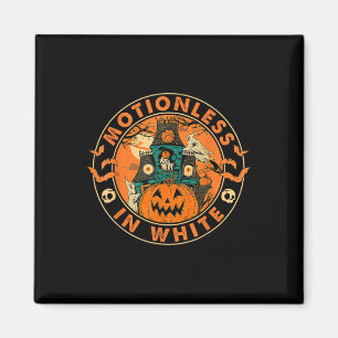 Halloween Pumpkin Scary Funny Motionlesses In Whit Magnet