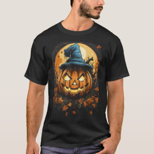 Halloween Pumpkin Scary Jack O Lantern Halloween C T-Shirt