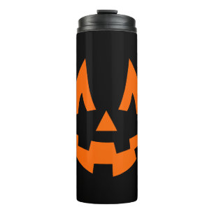 Halloween Pumpkin Scary Smile Face Thermal Tumbler