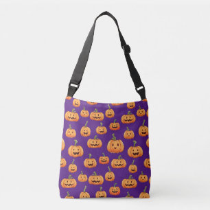 Halloween Pumpkin Seamless Pattern Crossbody Bag