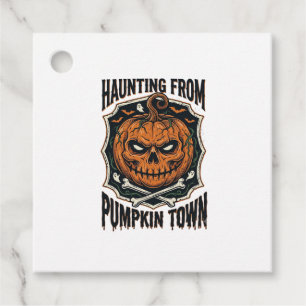 Halloween Pumpkin Shirt Vintage Jack O Lantern Tow Favour Tags
