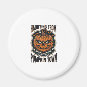 Halloween Pumpkin Shirt Vintage Jack O Lantern Tow Magnet