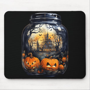 Halloween Pumpkin Shirt Women Costume Spooky Mouse Pad