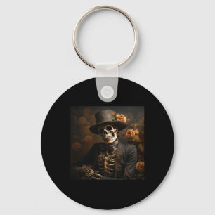 Halloween Pumpkin Skeleton Ghosts Spooktacular Sty Key Ring